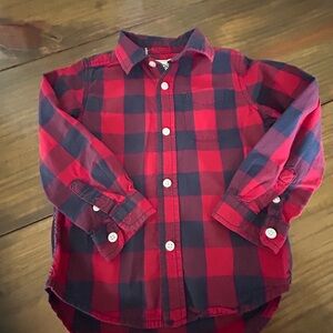 ✨Place Red and Blue Plaid Button Down Shirt